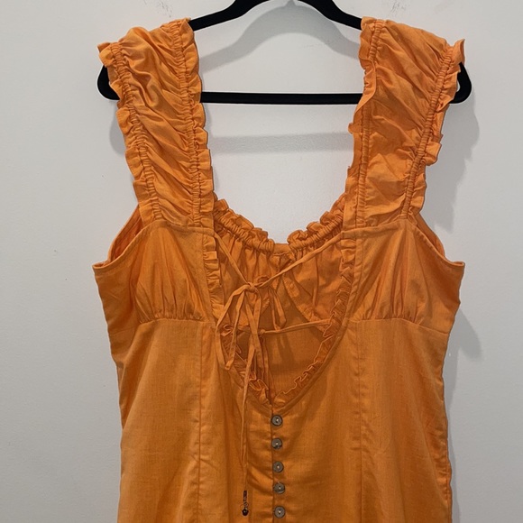 Free People Like A Lady Mini Dress in
Orange-NWT - Picture 9 of 14